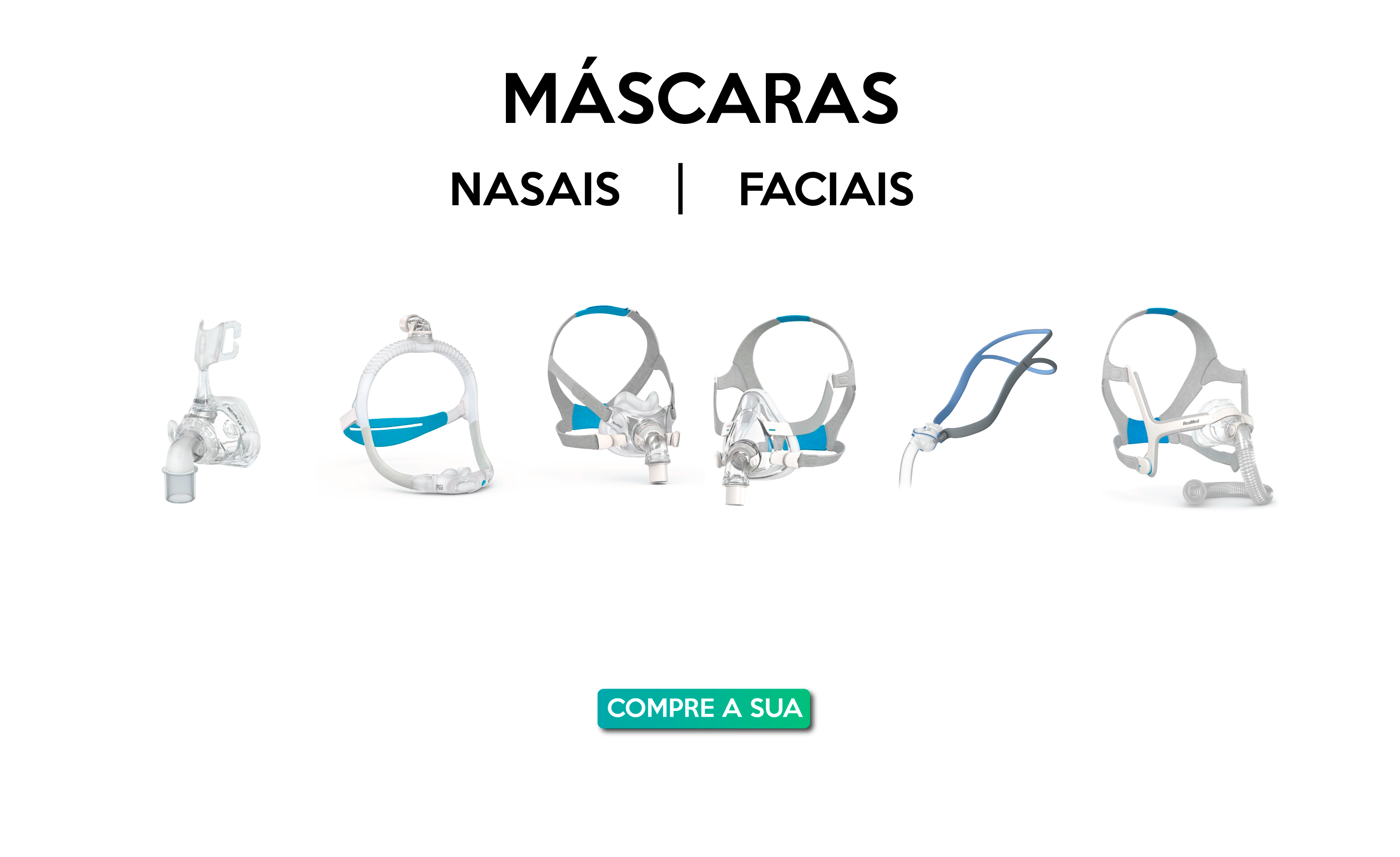 Máscaras - Faciais e Nasais